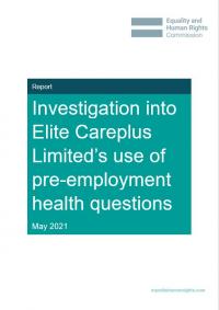 Investigation into Elite Careplus Limited’s use of pre-employment health questions