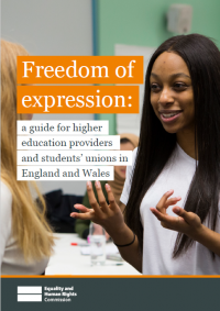 Front cover of freedom of expression guide