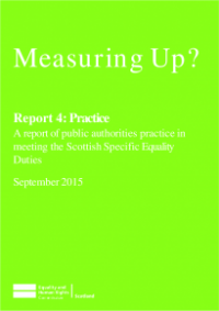 This is the cover of Measuring UP? Report 4: Practice