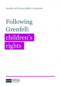Publication cover: Following Grenfell: children's rights