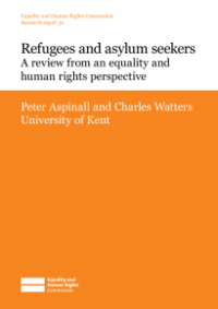 This is the cover for Research report 52: Refugees and asylum seekers - a review from an equality and human rights perspective