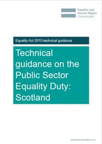 Publication cover: Technical guidance on the public sector equality duty in Scotland